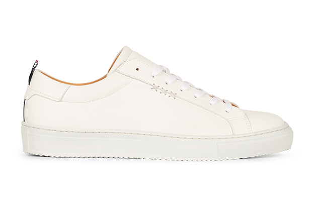 Dirk - Plant-based Appleskin™ White Sneaker. - GENTLEBERG